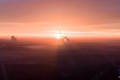 Widok na elektrownie